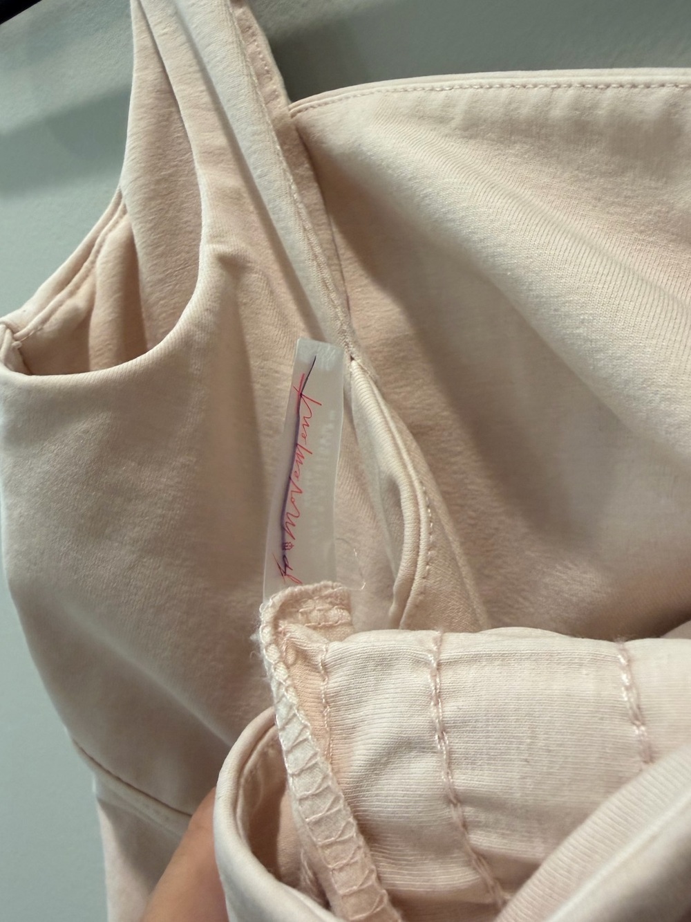 FP Movement by Free People Blush Pink Sleeveless Drawstring Jumpsuit - Picture 3 of 6